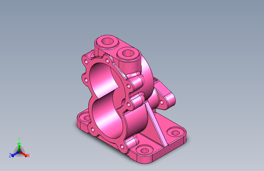 G035380-3D+CAD基本练习_偏心活塞泵_齿轮泵体_齿轮泵_欧特克+Inventor+Pro=水泵油泵