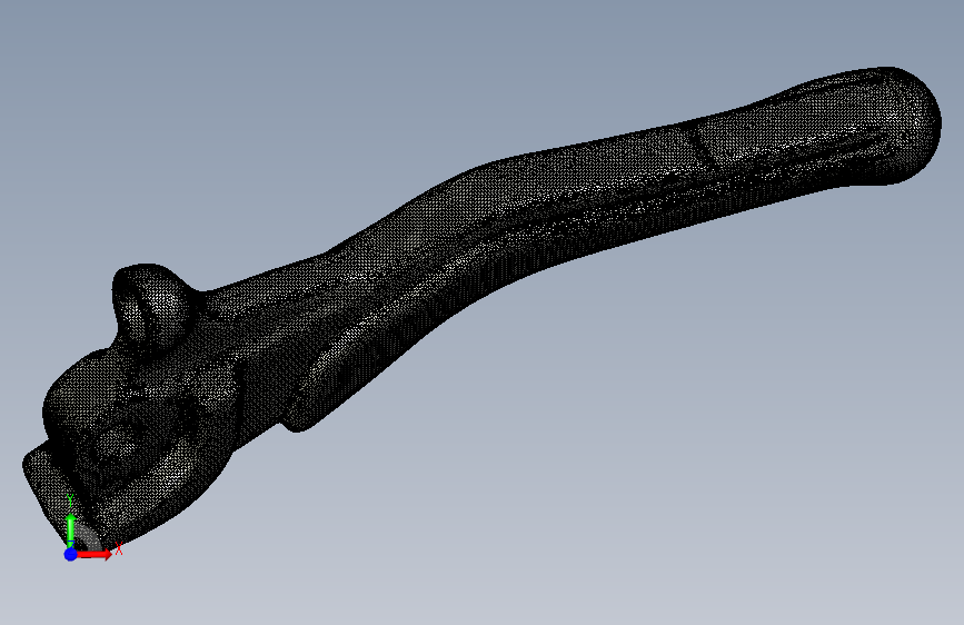 G035480-aerox+brake+pump+handle=水泵油泵 正面视图