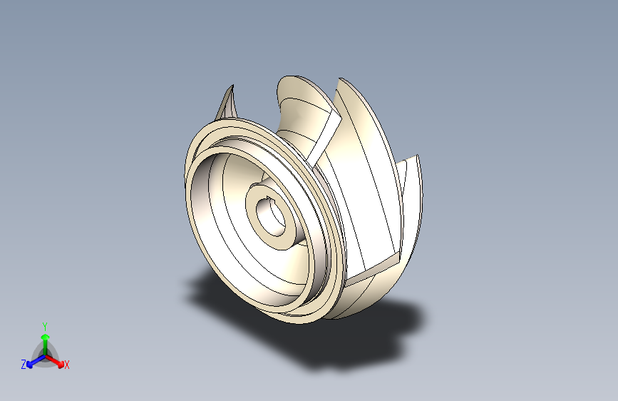 G035689-Impeller+Semi+Open=水泵油泵