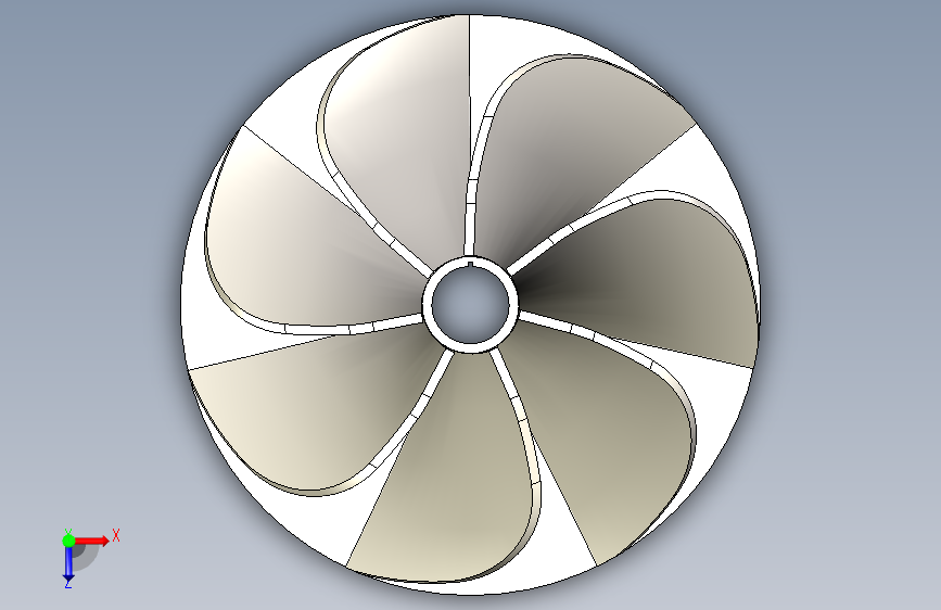 G035690-Impeller=水泵油泵 俯视图