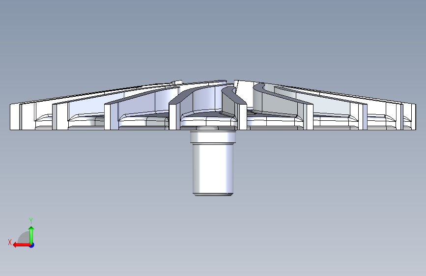 G035726-Low+Flow+Impeller=水泵油泵 背面视图