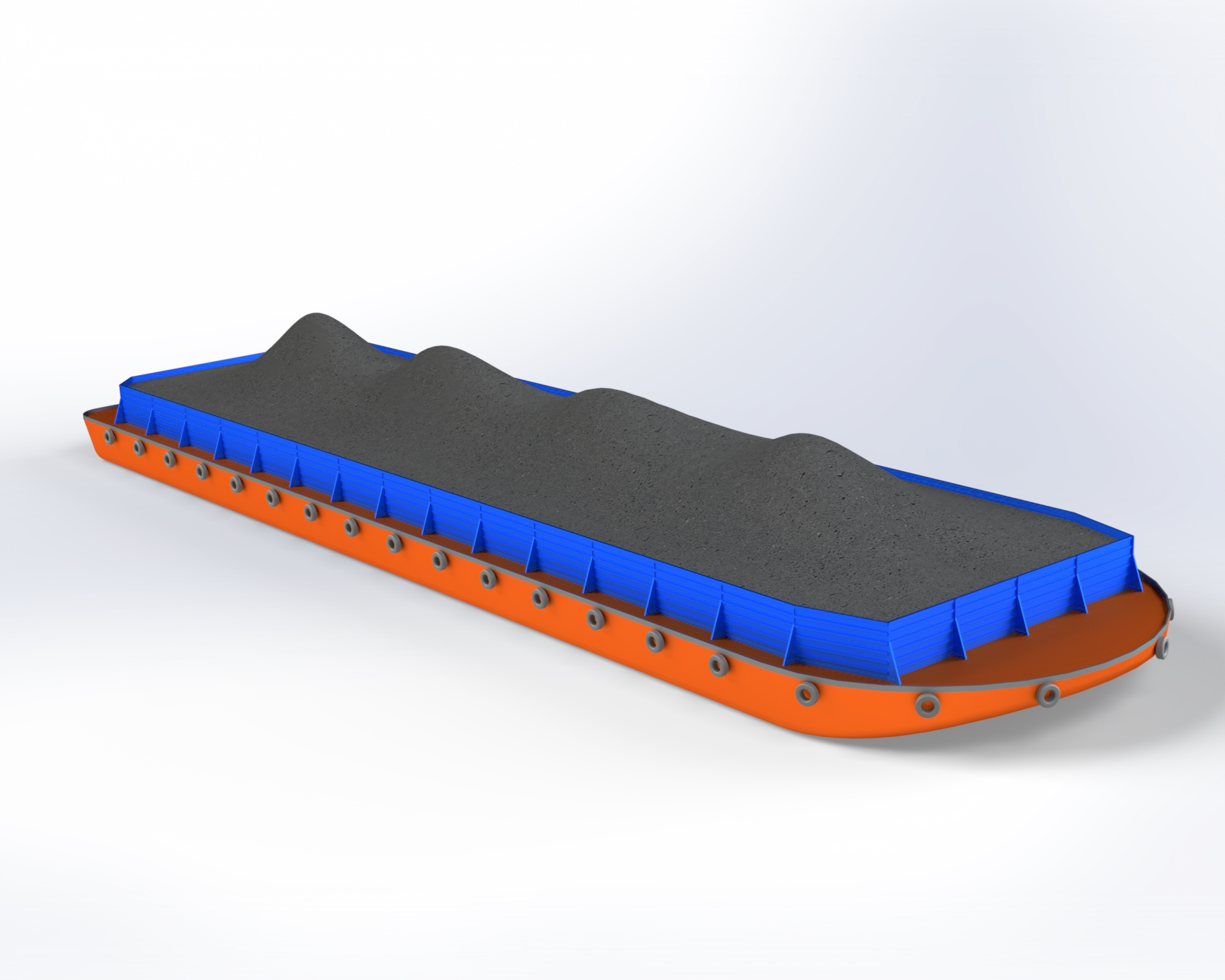 G046603-驳船运输=轮船船体