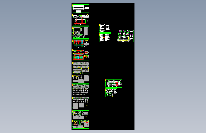 新疆某门式钢架厂房结构设计图