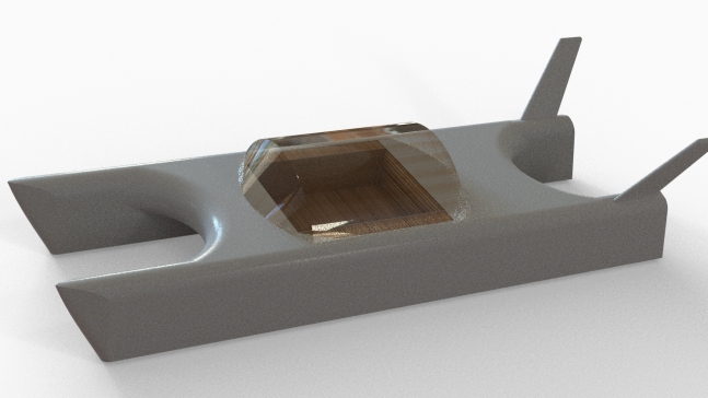 G046623-超级快艇3D模型=轮船船体