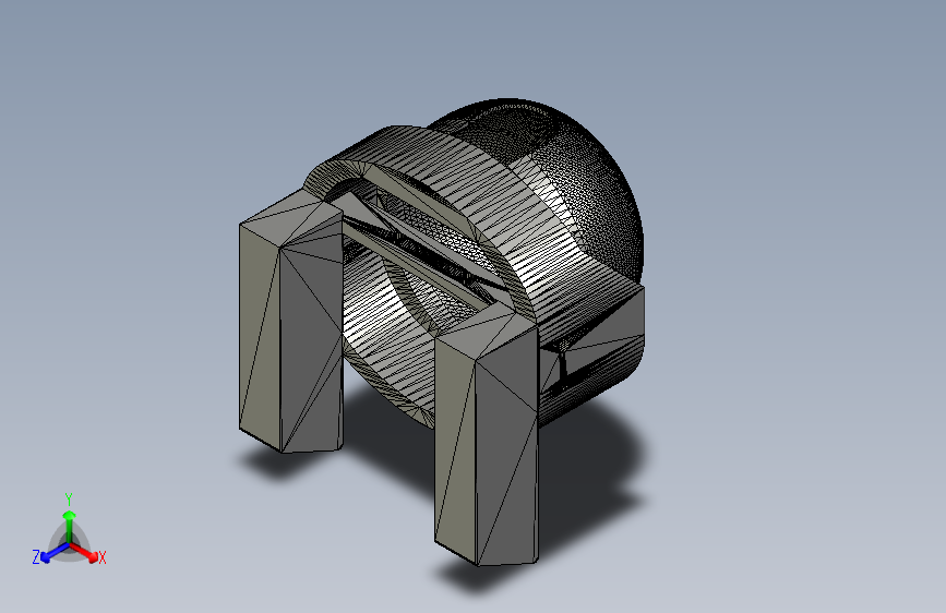 G035958-Valorant+_+杀戮喜悦炮塔+(f3d+++STL)=水泵油泵 主视图