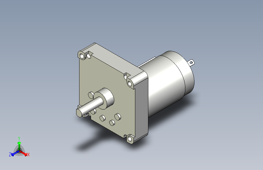 G036567-橙色+MG555+12V+100RPM+方形变速箱+直流电机=水泵油泵