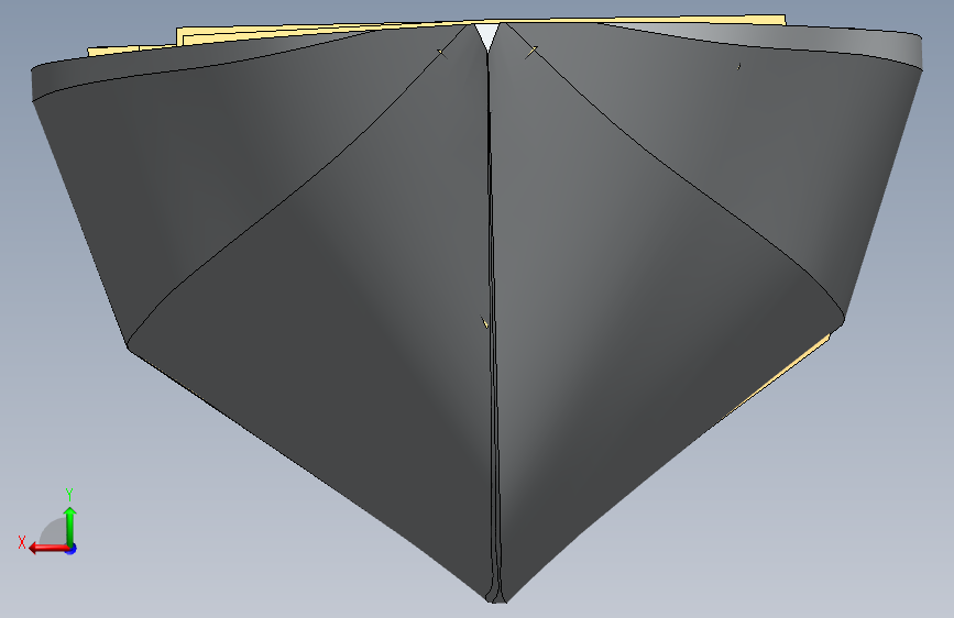 G046952-船横向建造=轮船船体 背面视图