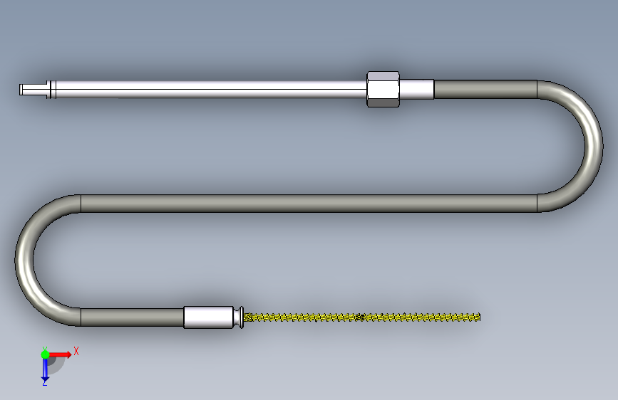 G047082-船用电缆组件=轮船船体 俯视图