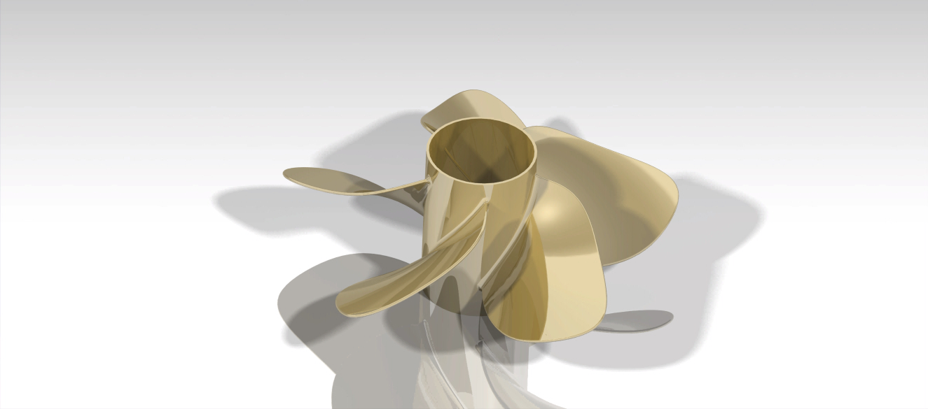 G047124-船用螺旋桨,制造正确 V5R20=轮船船体