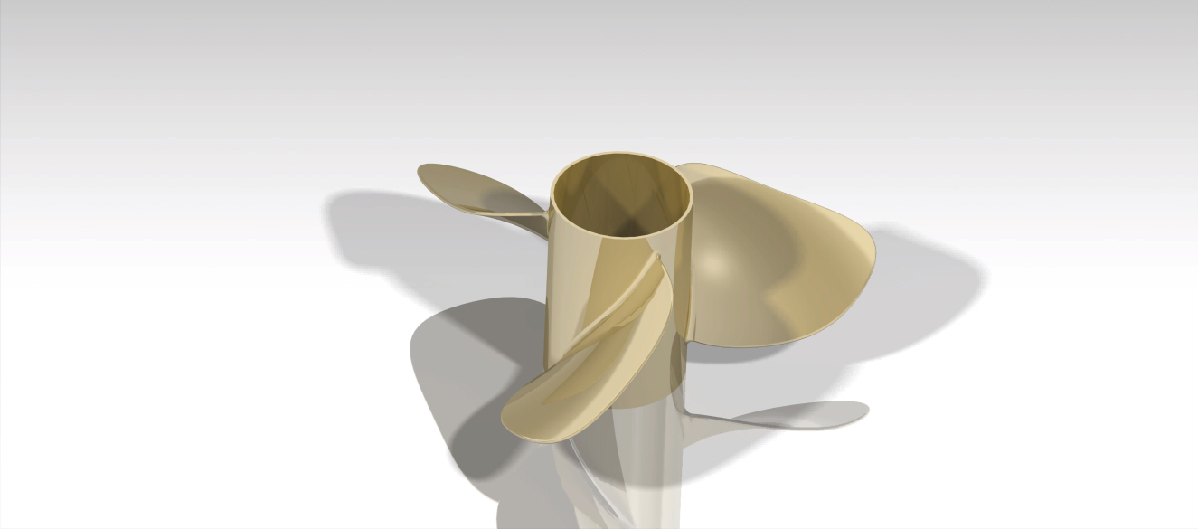 G047124-船用螺旋桨,制造正确 V5R20=轮船船体