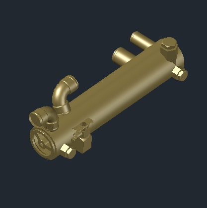 G047144-船用油冷却器=轮船船体