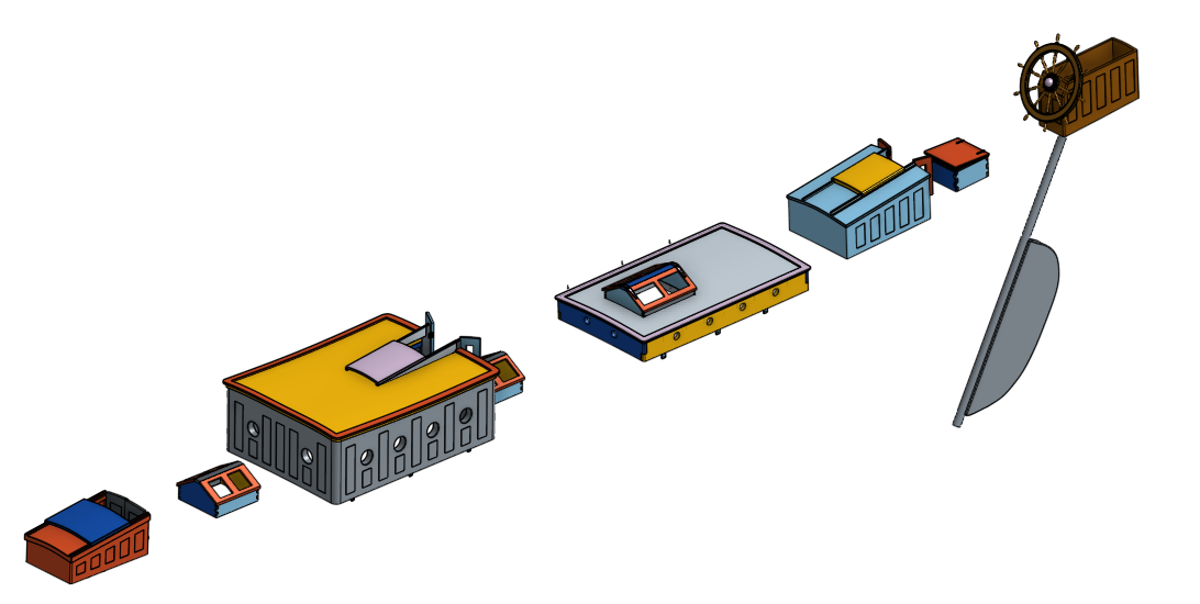 G047184-大篷车十二生肖=轮船船体