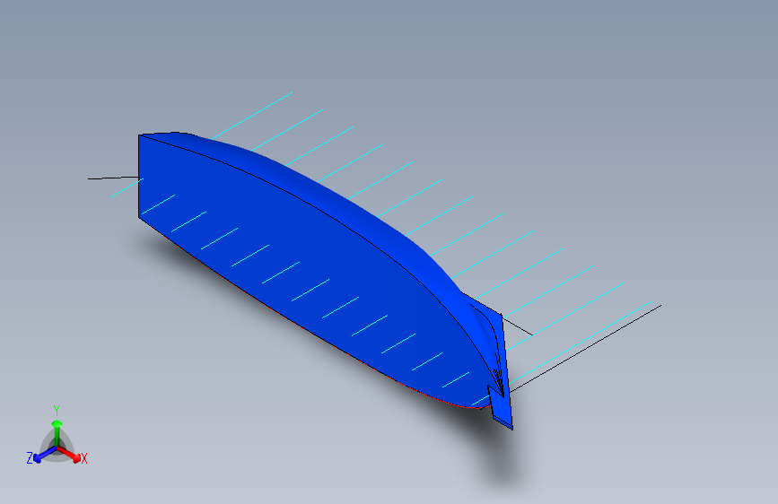 G047227-迪拜精确激光扫描的Dhow 80英尺=轮船船体