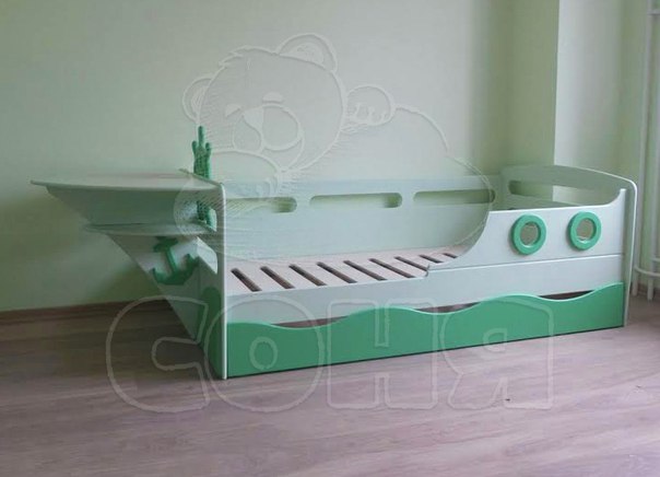 G047290-儿童床 'Boat' - Детская кровать _Лодка_=轮船船体