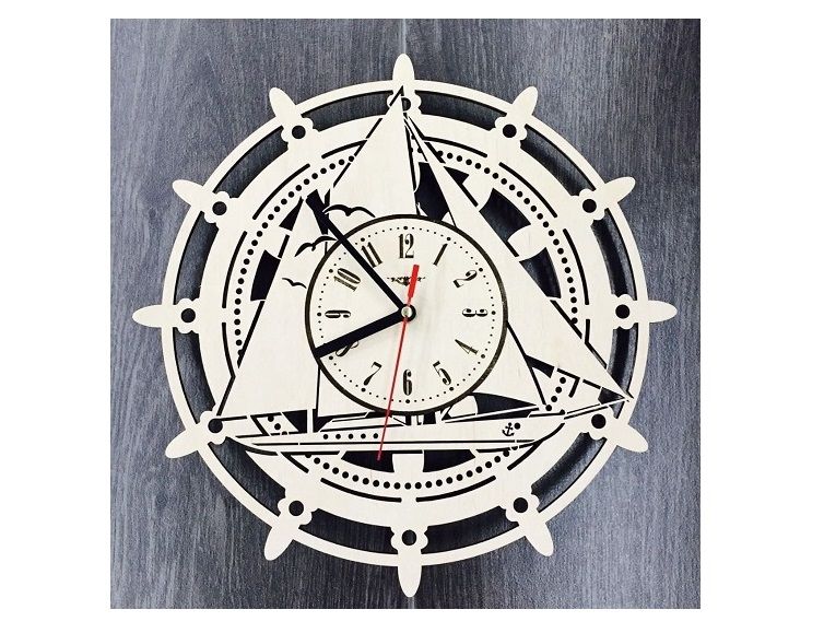 G047451-挂钟游艇船=轮船船体