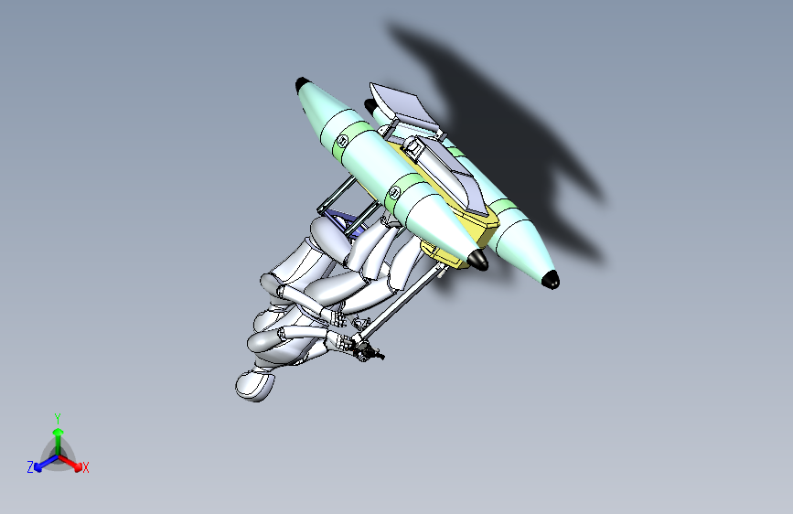 G047758-可折叠船=轮船船体
