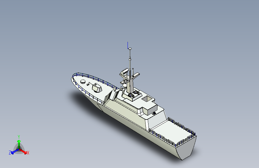 G048002-美国海军舰艇=轮船船体