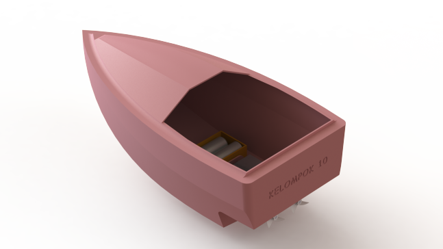 G048021-迷你电动船=轮船船体