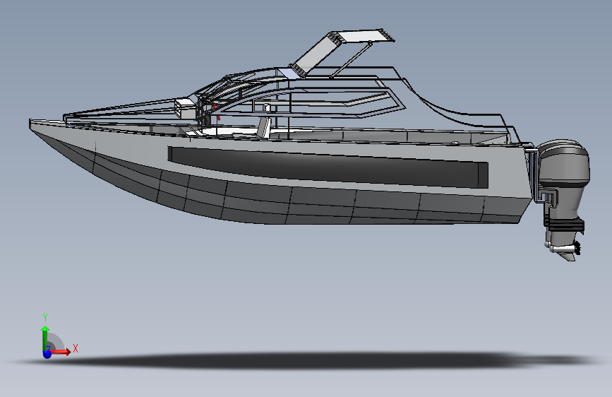 G048043-摩托艇“ Robustne Kaader”=轮船船体