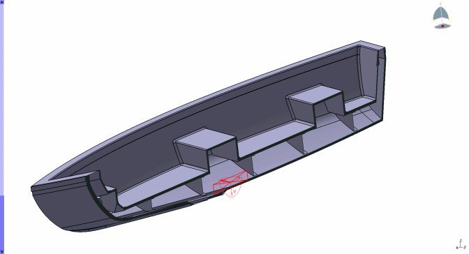 G048372-滕加罗号船（5米慢船）=轮船船体