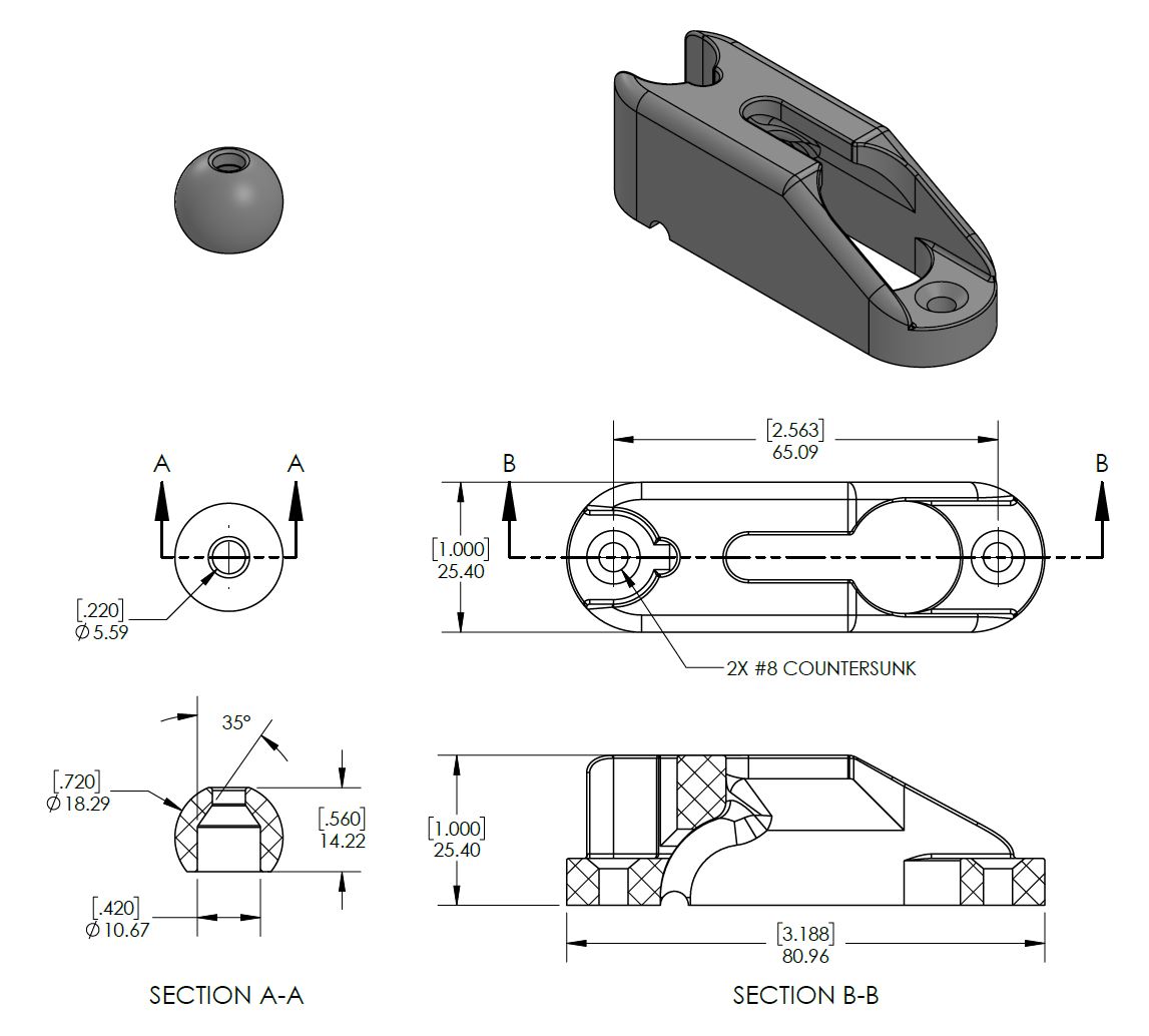 G048523-系索整理器 _ 拉绳收纳器=轮船船体