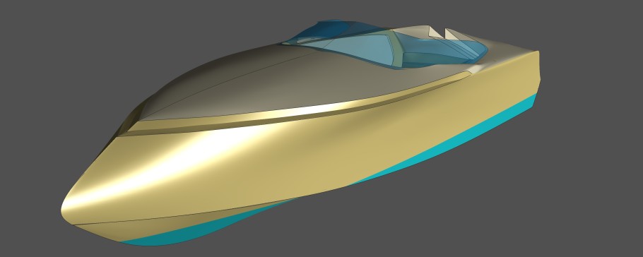 G048762-鱼叉快速船=轮船船体