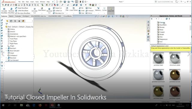 G049105-封闭式叶轮设计在Solidworks中=叶轮推进器