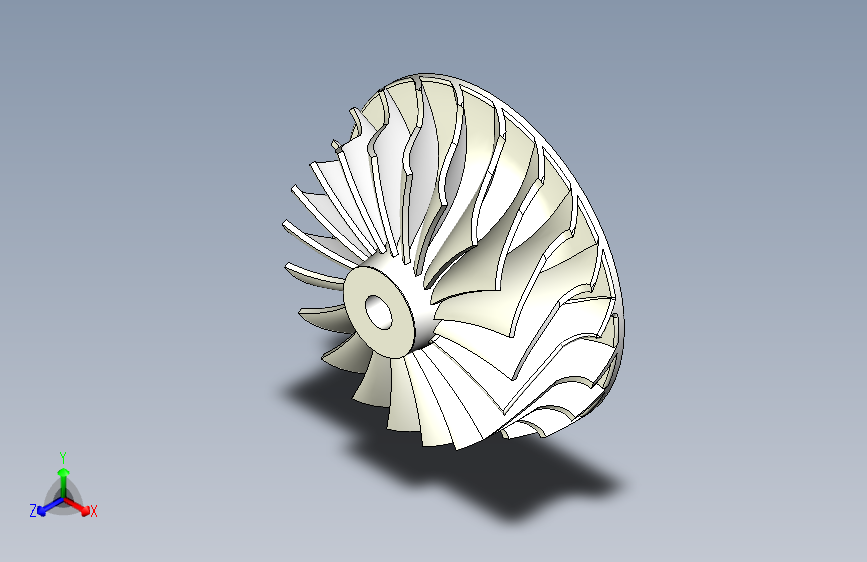 G049835-用于3D打印的叶轮=叶轮推进器