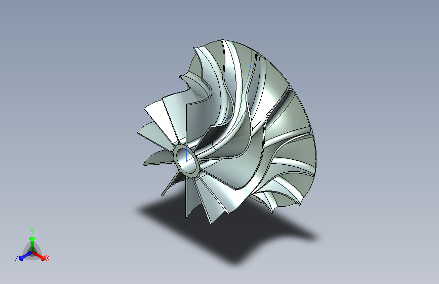 G049927-NX CAD 工作簿设计=叶轮推进器 主视图