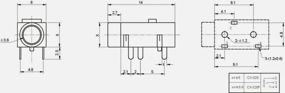 G050044-RUICHI TKX3-3.5-30 电路板音频插孔 3.5mm=液压螺旋千斤顶