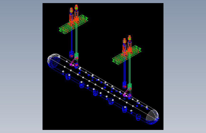 G050124-将蒸汽鼓乘4个PCS Strand Jack=液压螺旋千斤顶