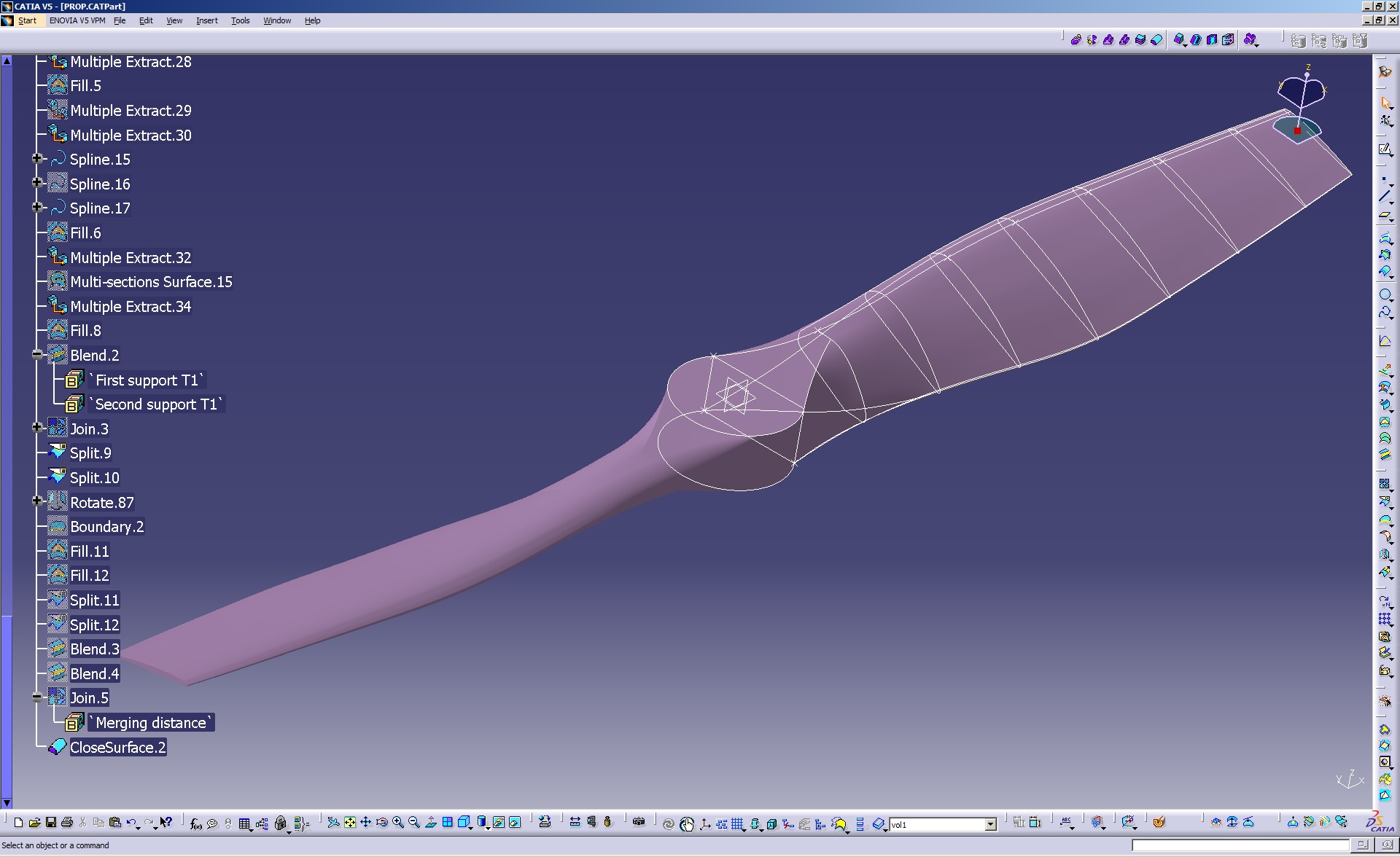 G051785-三轮车用木制螺旋桨=螺旋桨