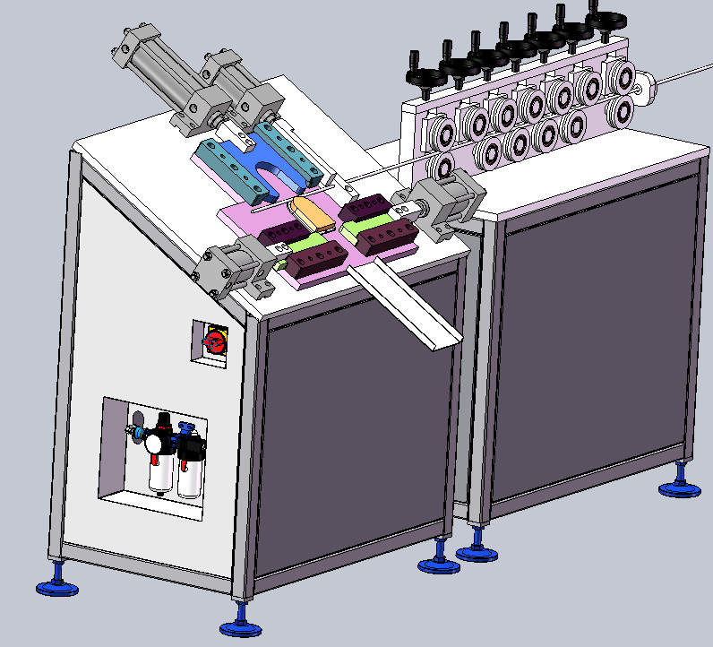 连续自动切断折弯机sw18可编辑