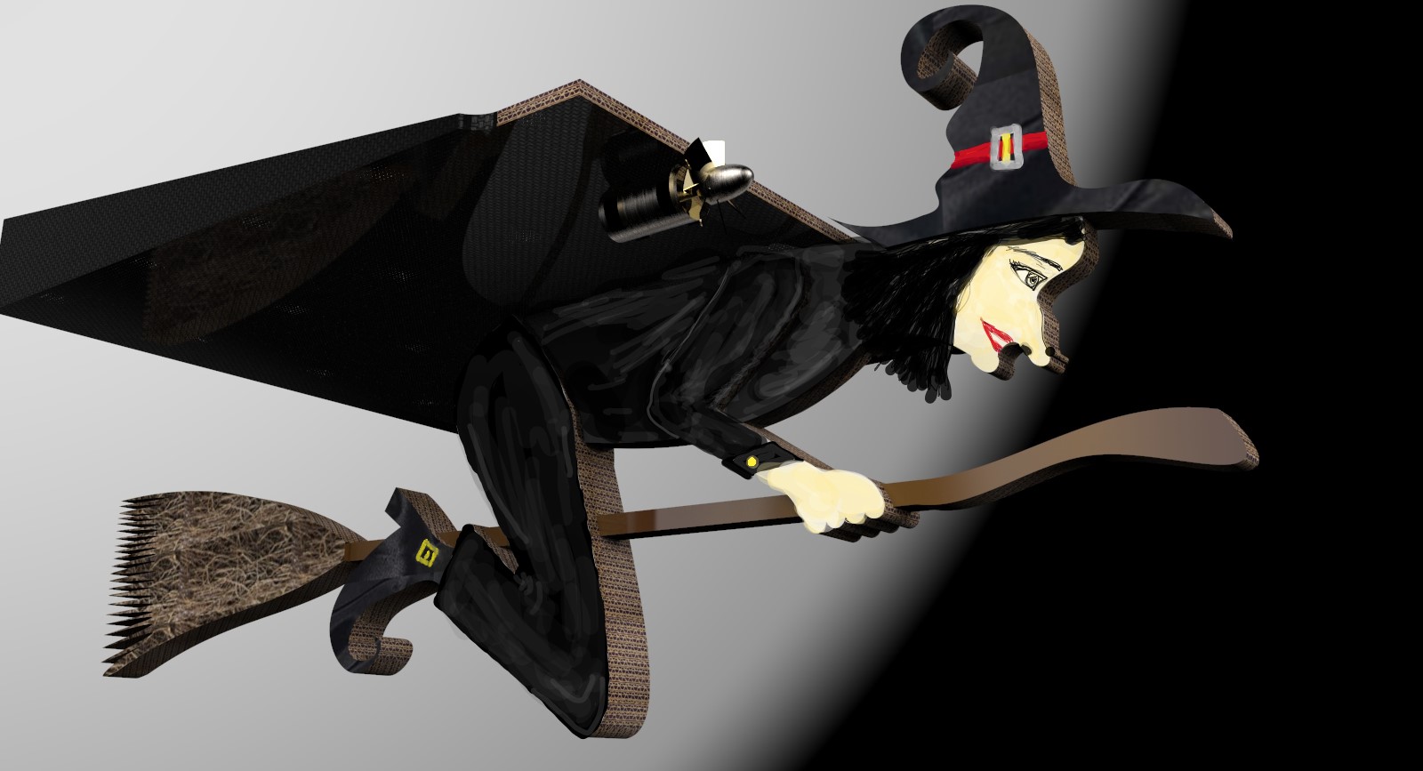 G051882-万圣节快乐,女巫=螺旋桨