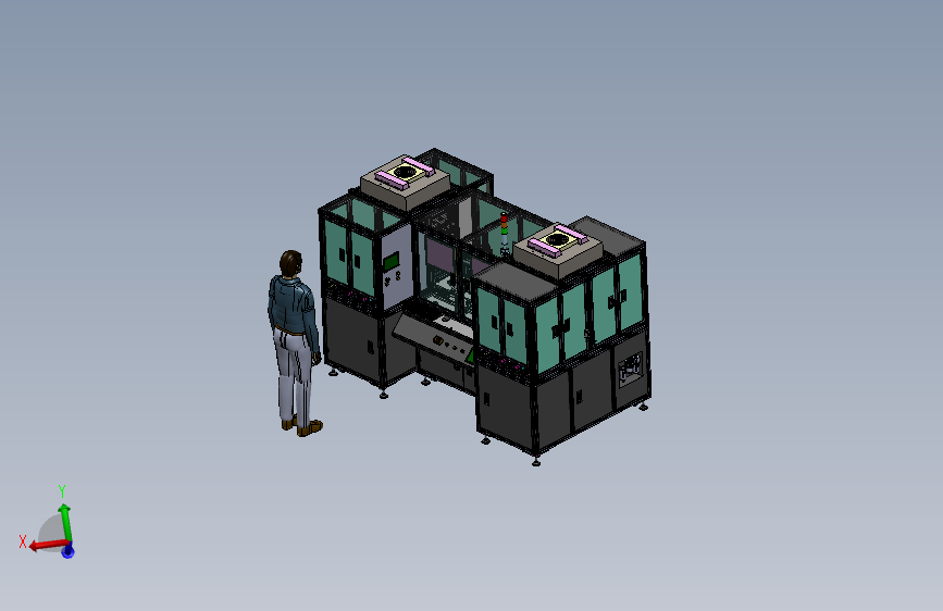 玻璃白片检测自动收放盘分拣机