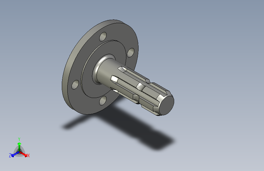 splineshaft _ SolidWorks 模型
