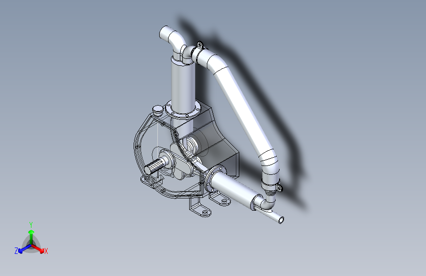 G038087-双活塞泵+Solidworks=水泵油泵
