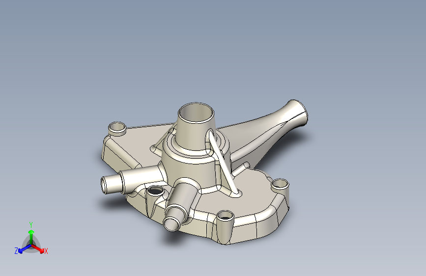 G038173-水泵盖+(3)=水泵油泵