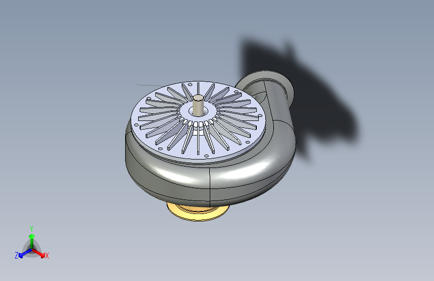 G038462-涡轮泵+Solidwork=水泵油泵