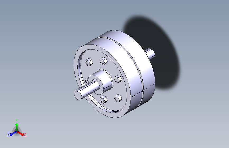 G039007-在+CATIA+V5+中的衬套销弹性联轴器=水泵油泵
