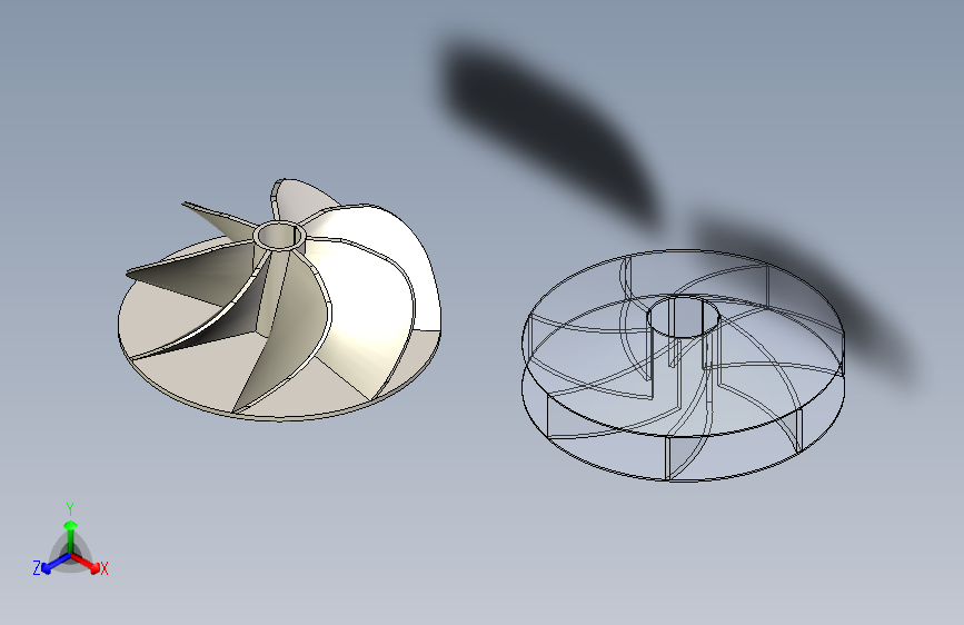 G039013-在Solidworks中设计离心叶片叶轮=水泵油泵
