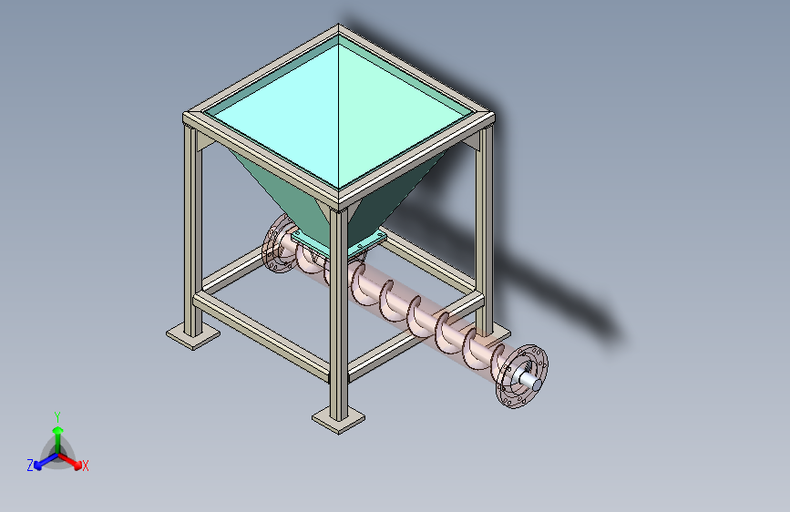 G039232-How+to+design+a+Hopper+screw+conveyor+in+SolidWorks=输送机