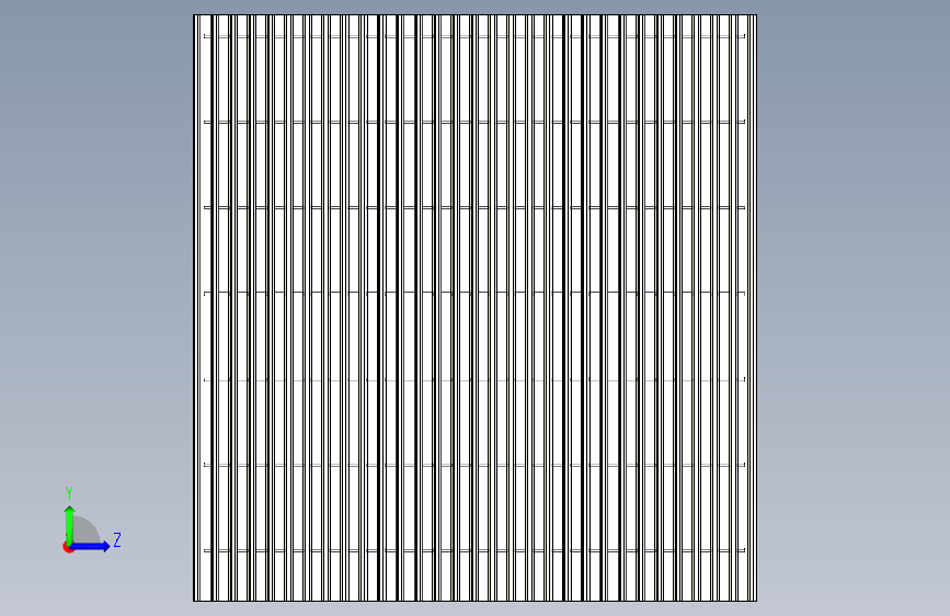 钢结构车库 6000x6000 左侧视图