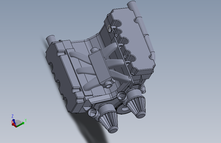 G052285-6缸V引擎 - （SolidWorks）=发动机引擎