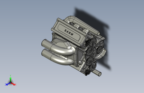 G052547-MRVS V6 发动机=发动机引擎