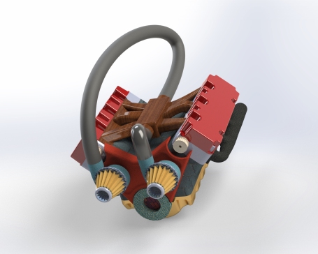 G052620-SolidWorks V6 CI发动机模型=发动机引擎