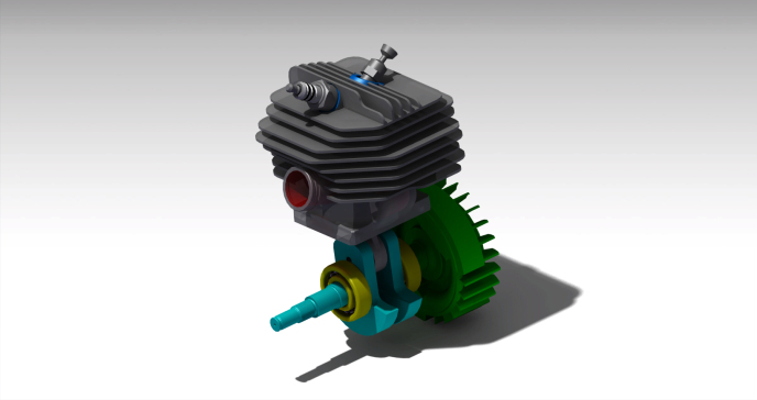 G052633-Stihl MS640 2 Strothe Engine=发动机引擎