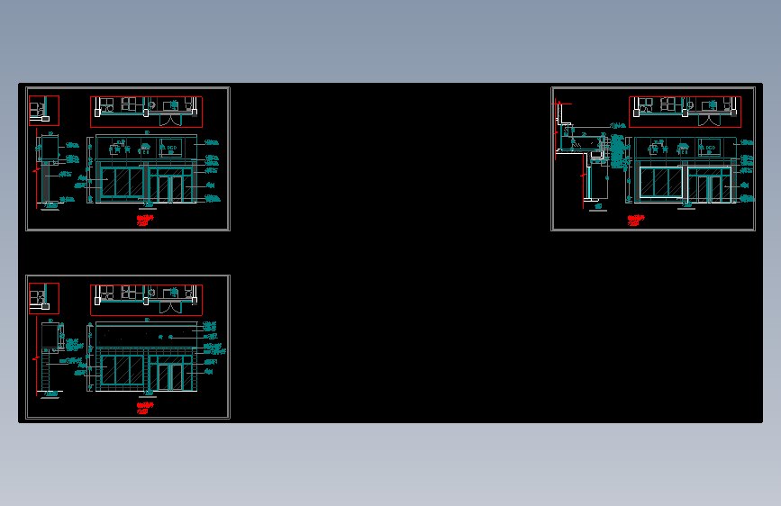 奶茶店CAD+效果图 (2)