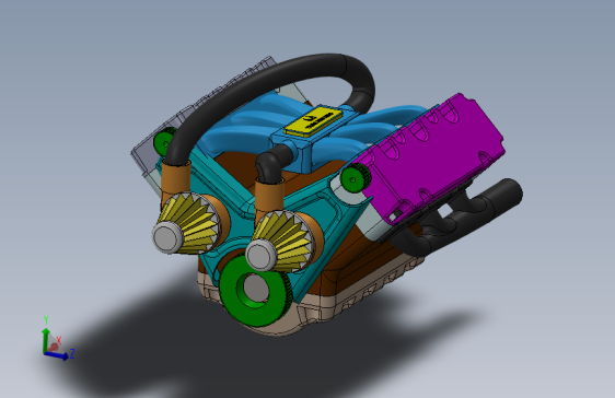 G052775-V6发动机 (47)=发动机引擎