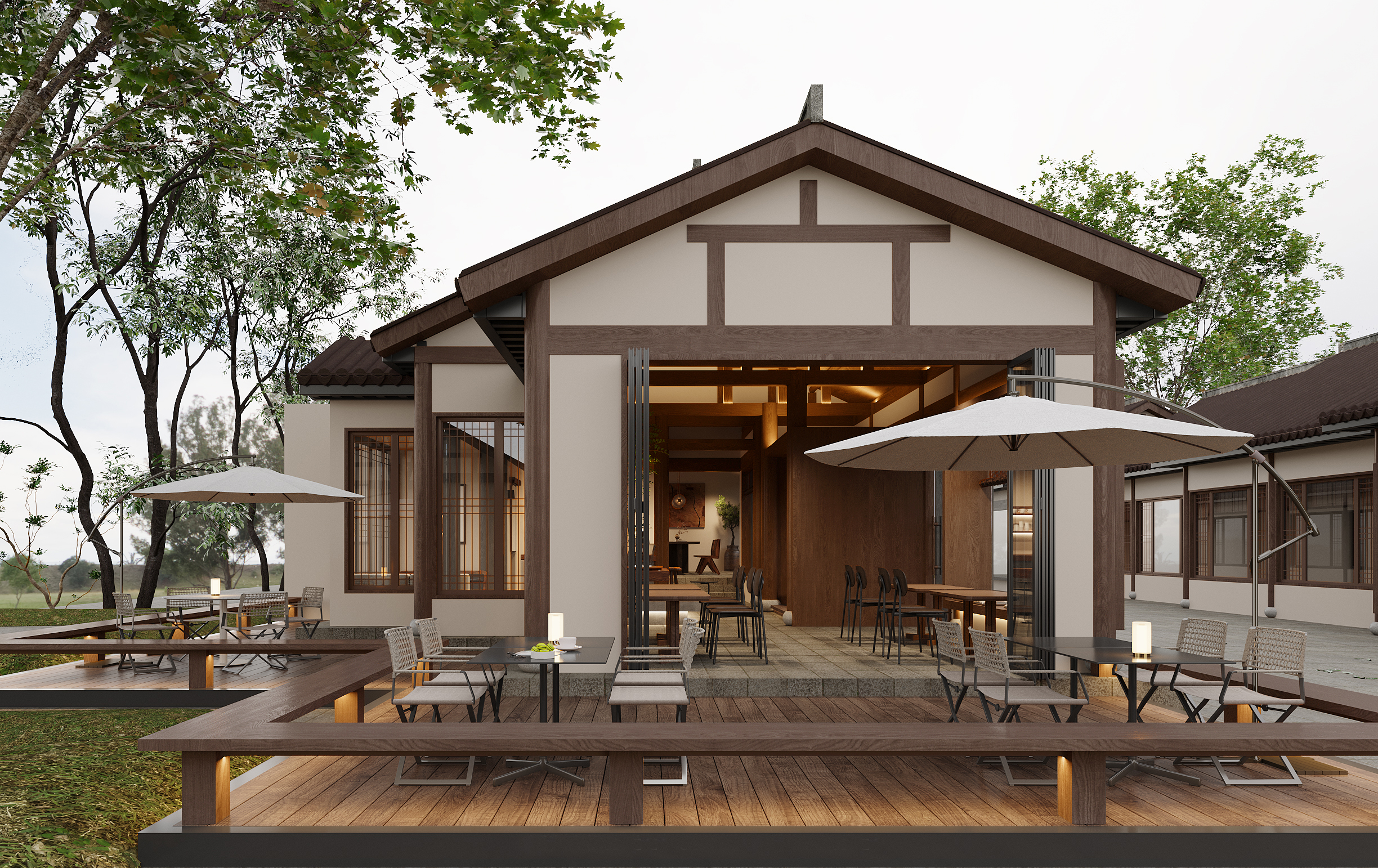 咖啡店效果图施工图